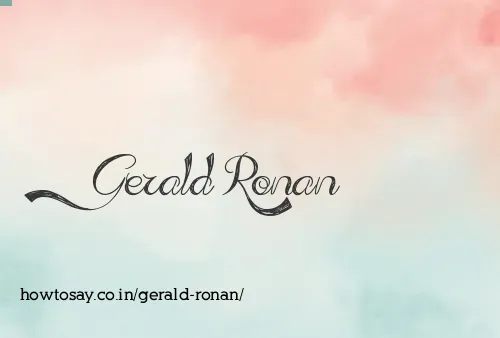 Gerald Ronan