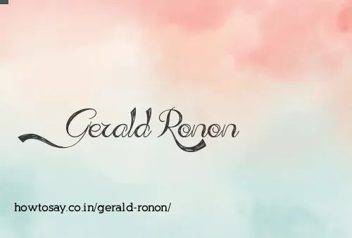 Gerald Ronon