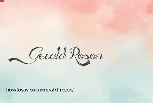 Gerald Roson