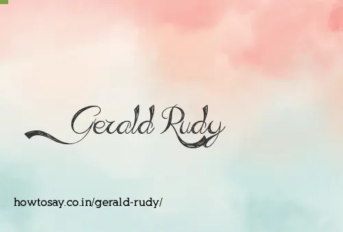 Gerald Rudy