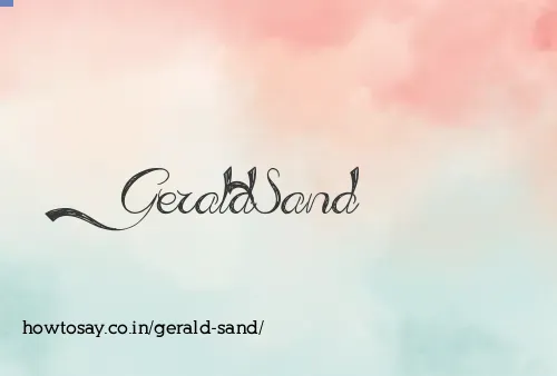 Gerald Sand