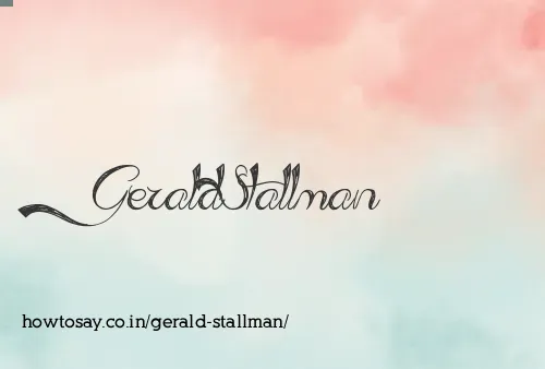 Gerald Stallman
