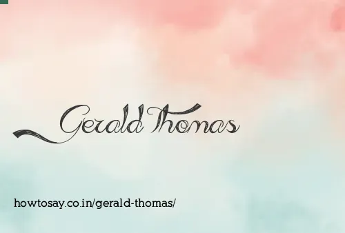 Gerald Thomas