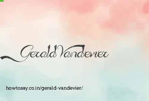 Gerald Vandevier