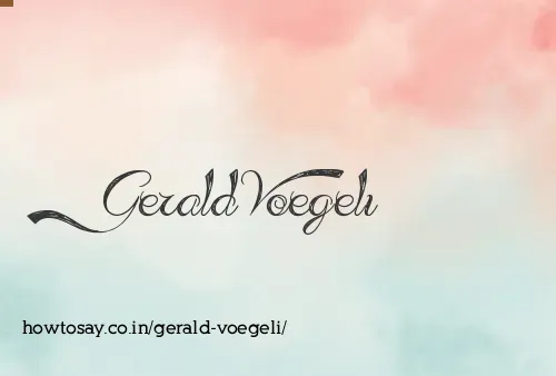 Gerald Voegeli