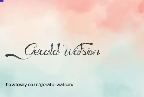 Gerald Watson