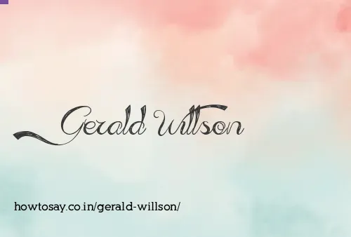 Gerald Willson