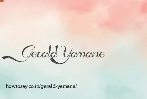 Gerald Yamane