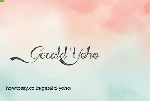 Gerald Yoho