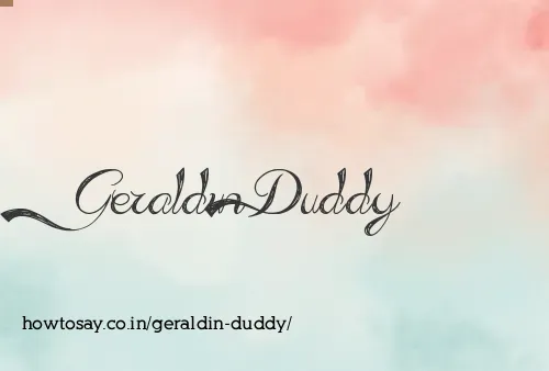 Geraldin Duddy