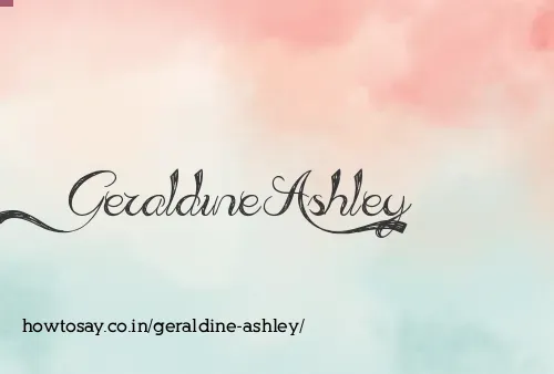 Geraldine Ashley