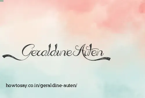 Geraldine Auten