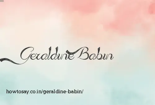 Geraldine Babin