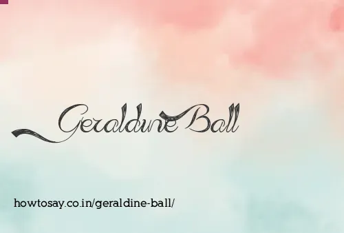 Geraldine Ball
