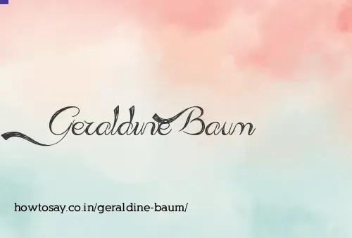 Geraldine Baum