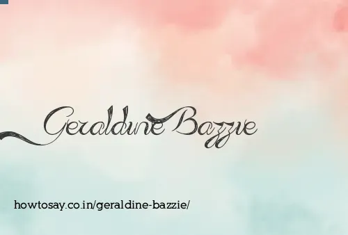 Geraldine Bazzie