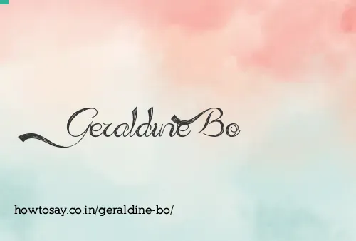 Geraldine Bo