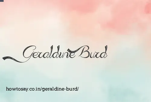 Geraldine Burd