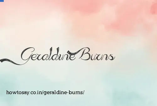 Geraldine Burns