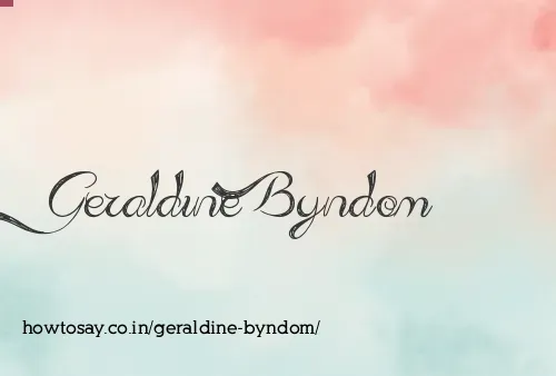 Geraldine Byndom