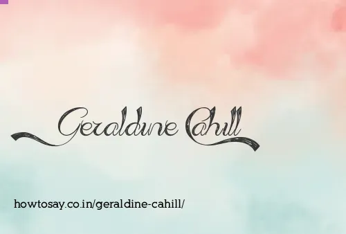 Geraldine Cahill