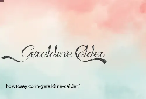 Geraldine Calder