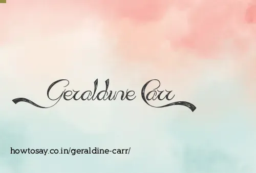 Geraldine Carr