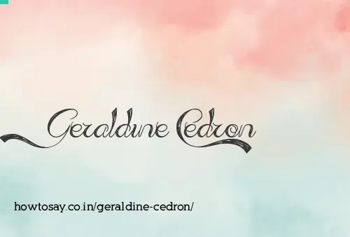 Geraldine Cedron
