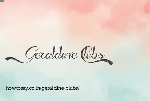Geraldine Clubs