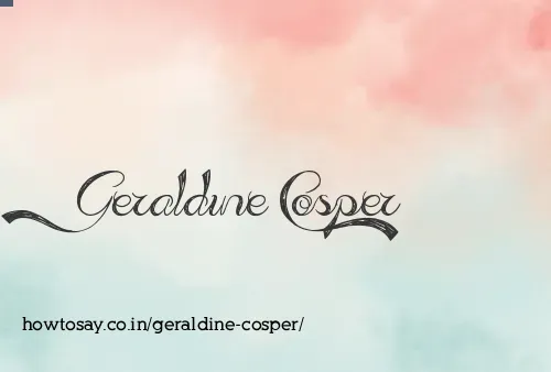Geraldine Cosper