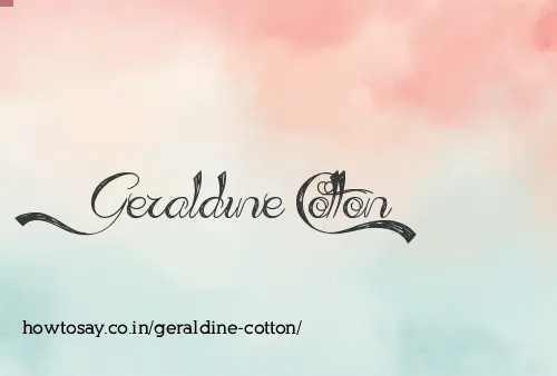 Geraldine Cotton