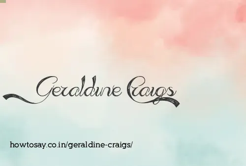 Geraldine Craigs
