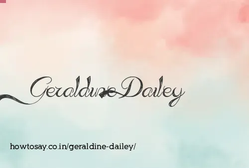 Geraldine Dailey