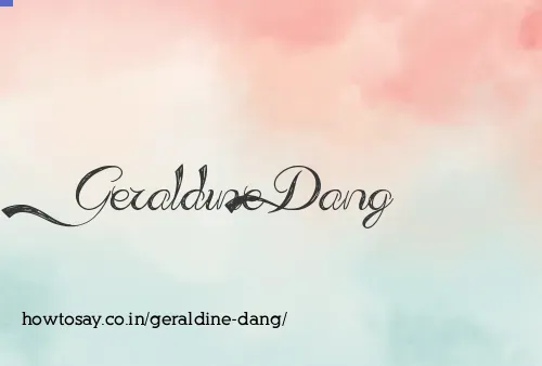 Geraldine Dang