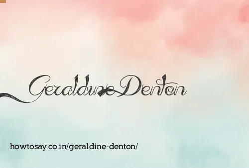 Geraldine Denton