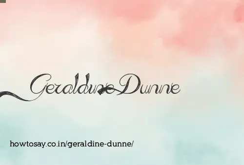 Geraldine Dunne