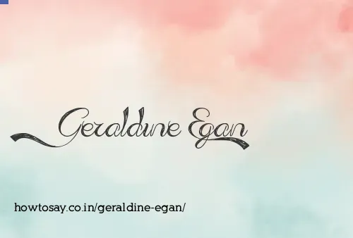 Geraldine Egan