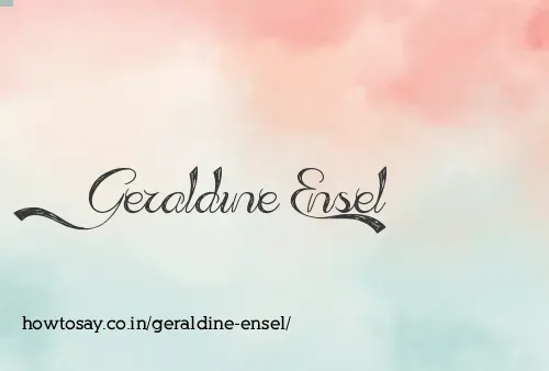 Geraldine Ensel