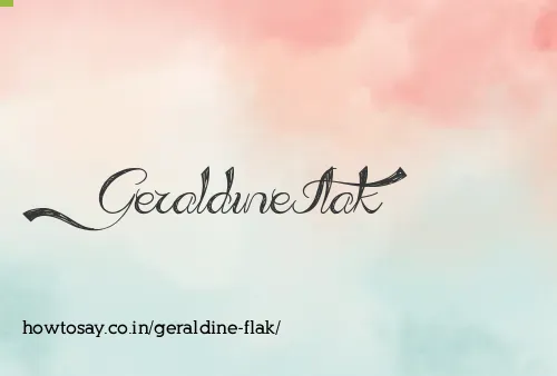 Geraldine Flak