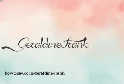 Geraldine Frank