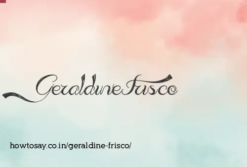 Geraldine Frisco