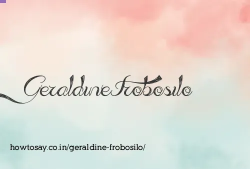 Geraldine Frobosilo