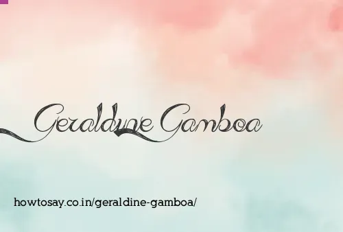 Geraldine Gamboa
