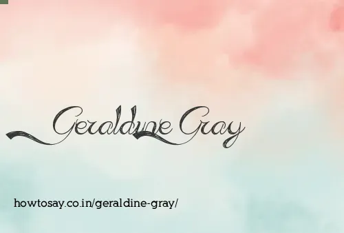 Geraldine Gray