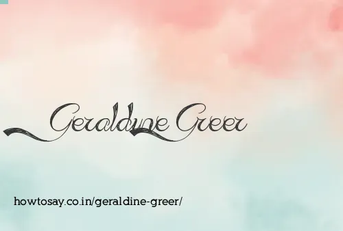 Geraldine Greer