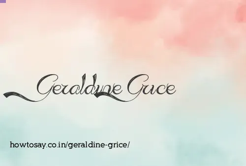 Geraldine Grice