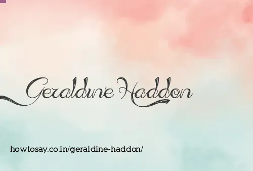 Geraldine Haddon