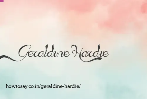 Geraldine Hardie