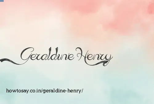 Geraldine Henry