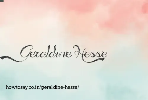 Geraldine Hesse